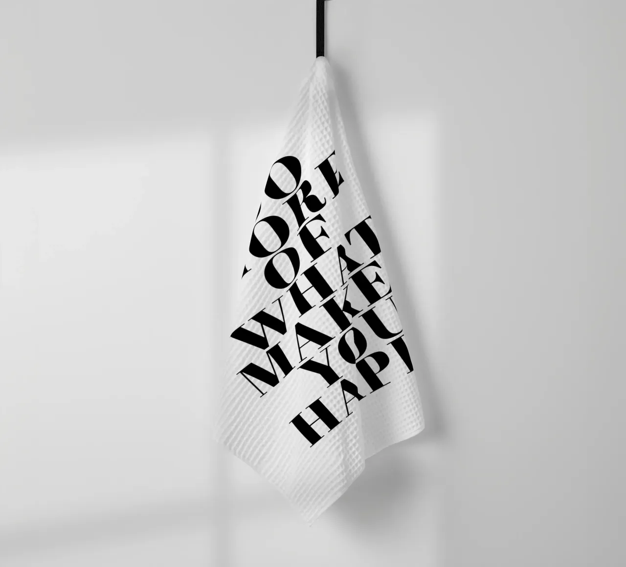 Do More of What Makes You Happy torchon de Typo Designs