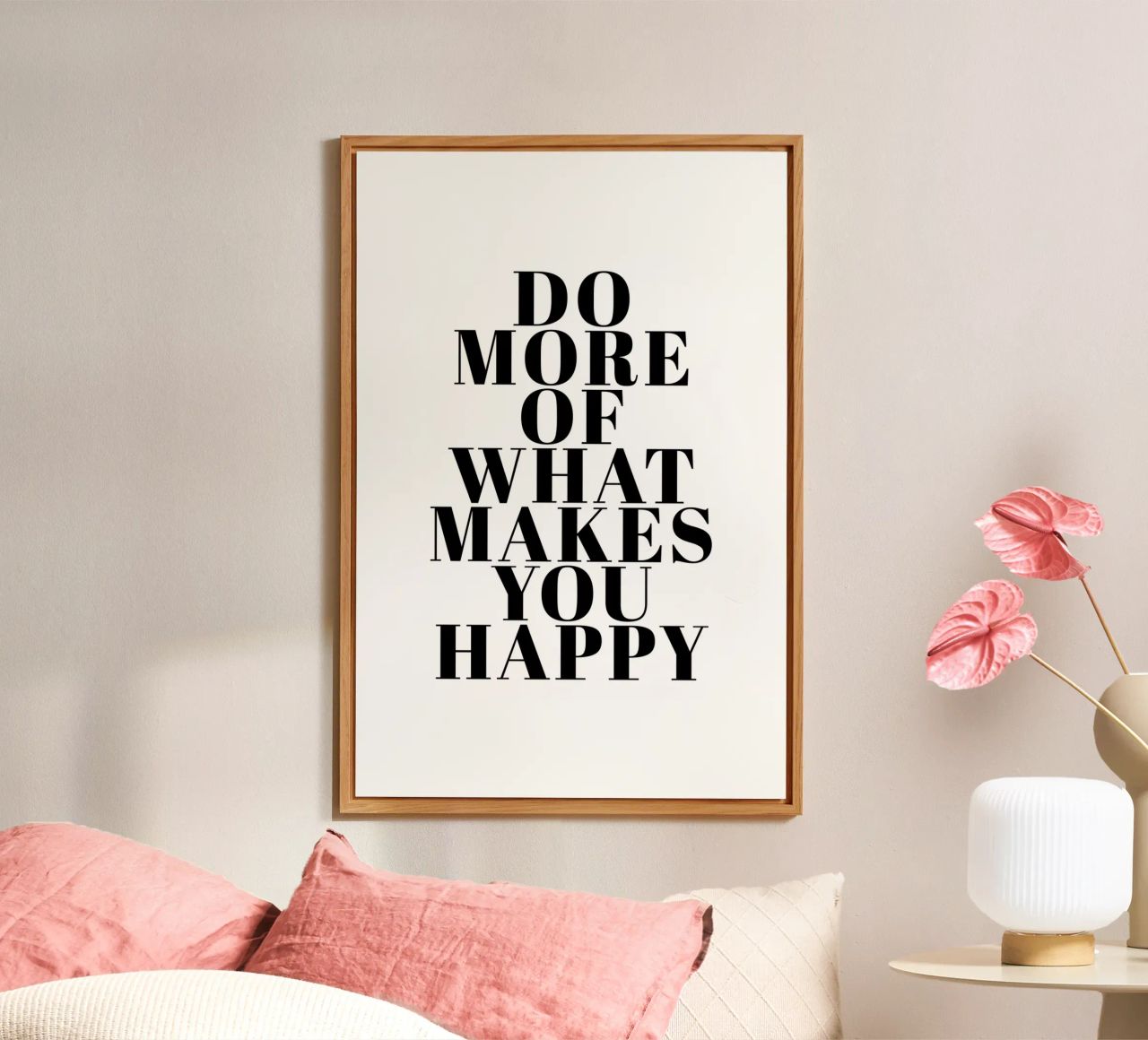 Do More of What Makes You Happy Alu-Dibond von Typo Designs