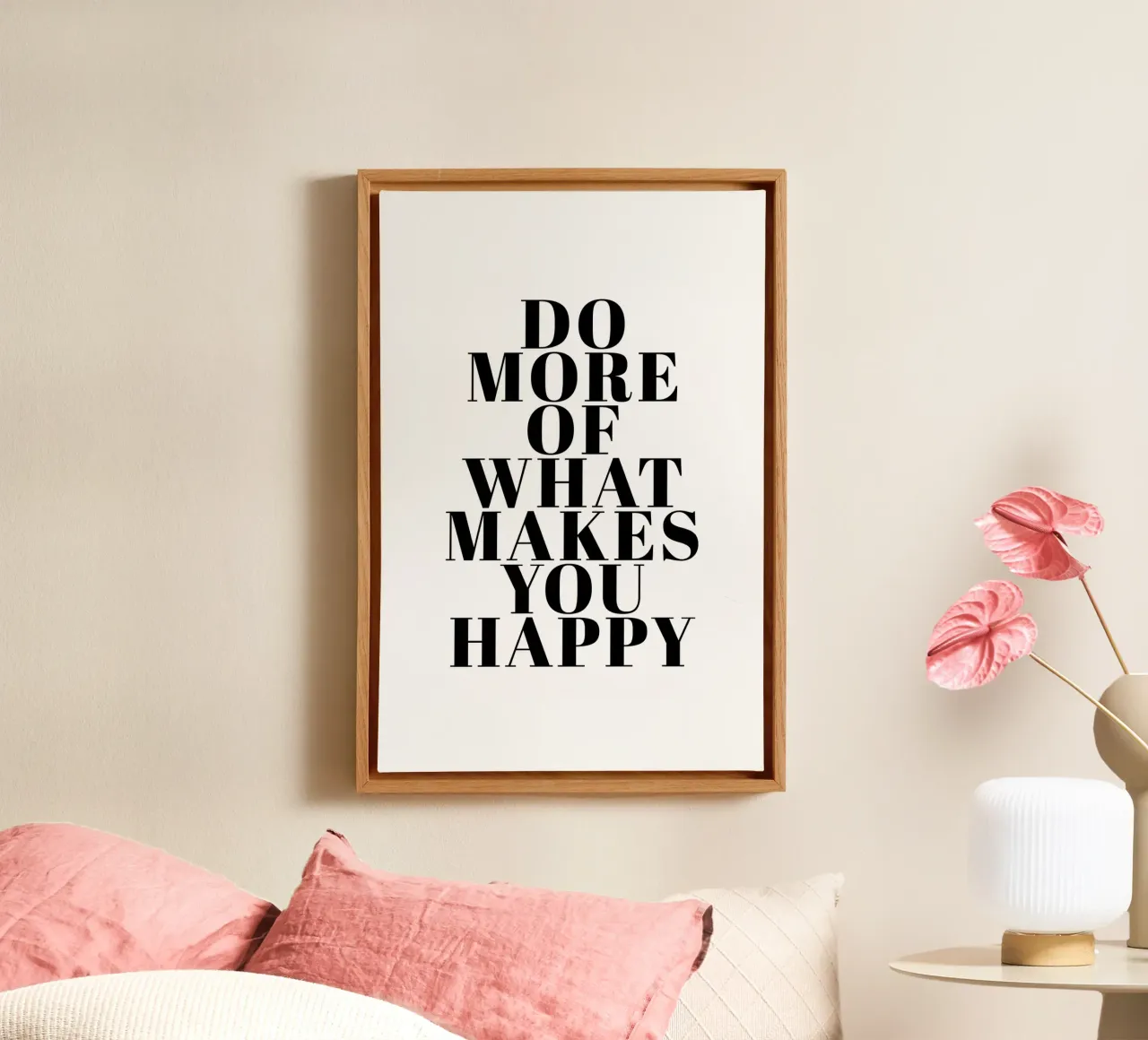 Do More of What Makes You Happy tela da Typo Designs