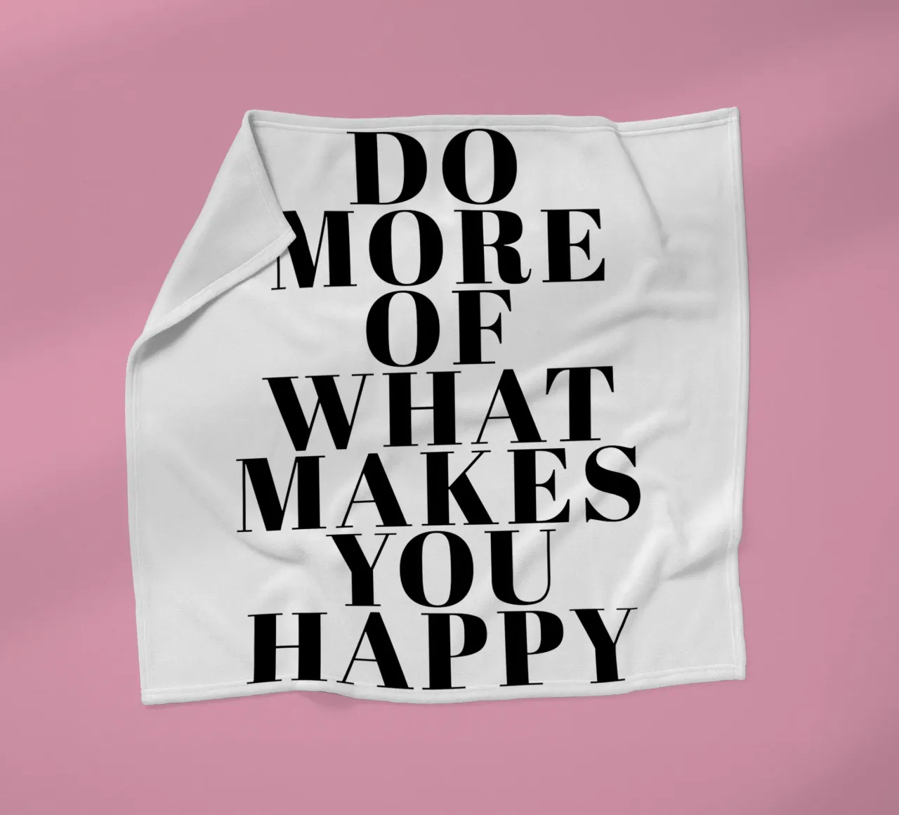 Do More of What Makes You Happy coperta in pile da Typo Designs