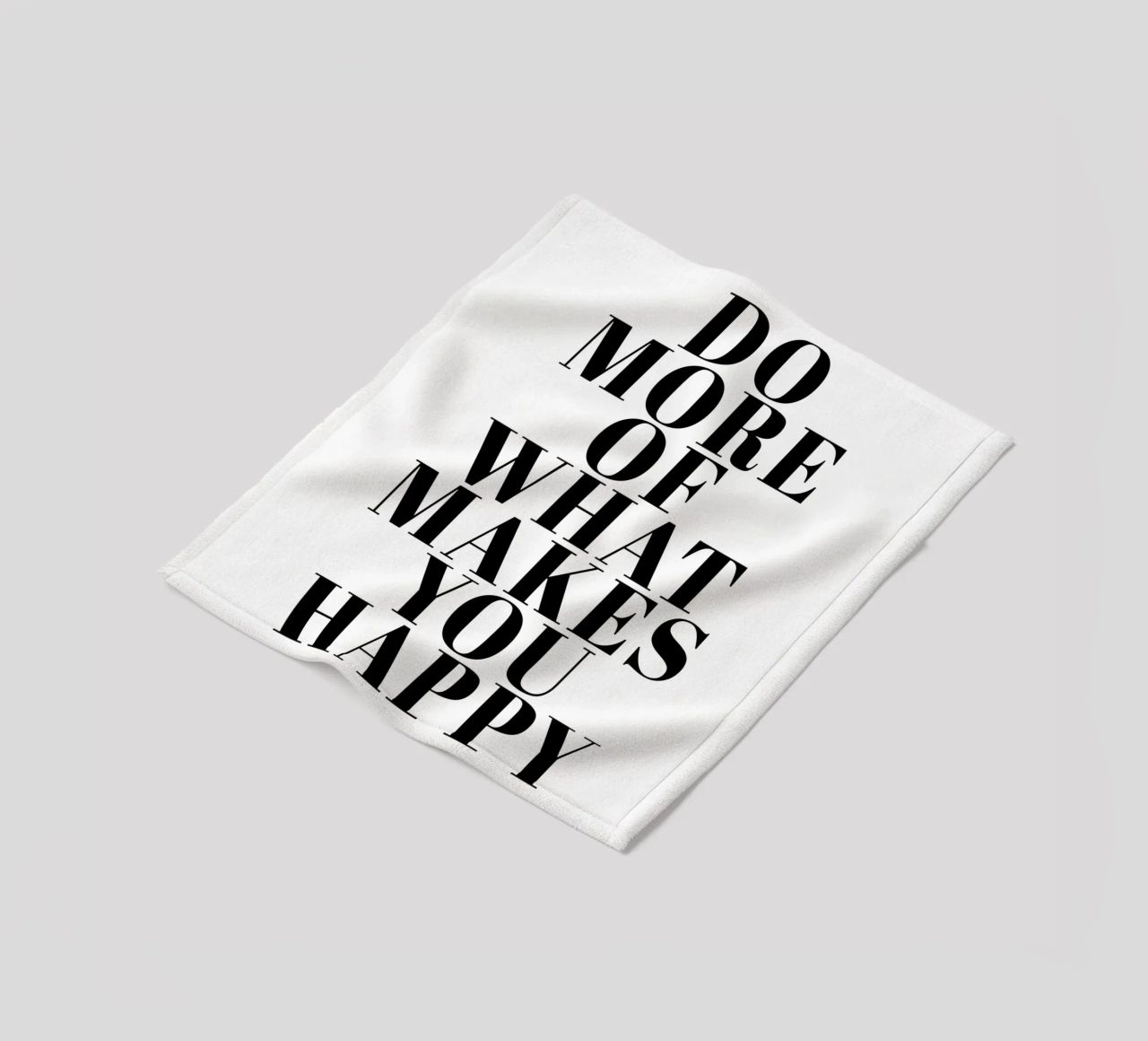 Do More of What Makes You Happy Fleecedecke von Typo Designs