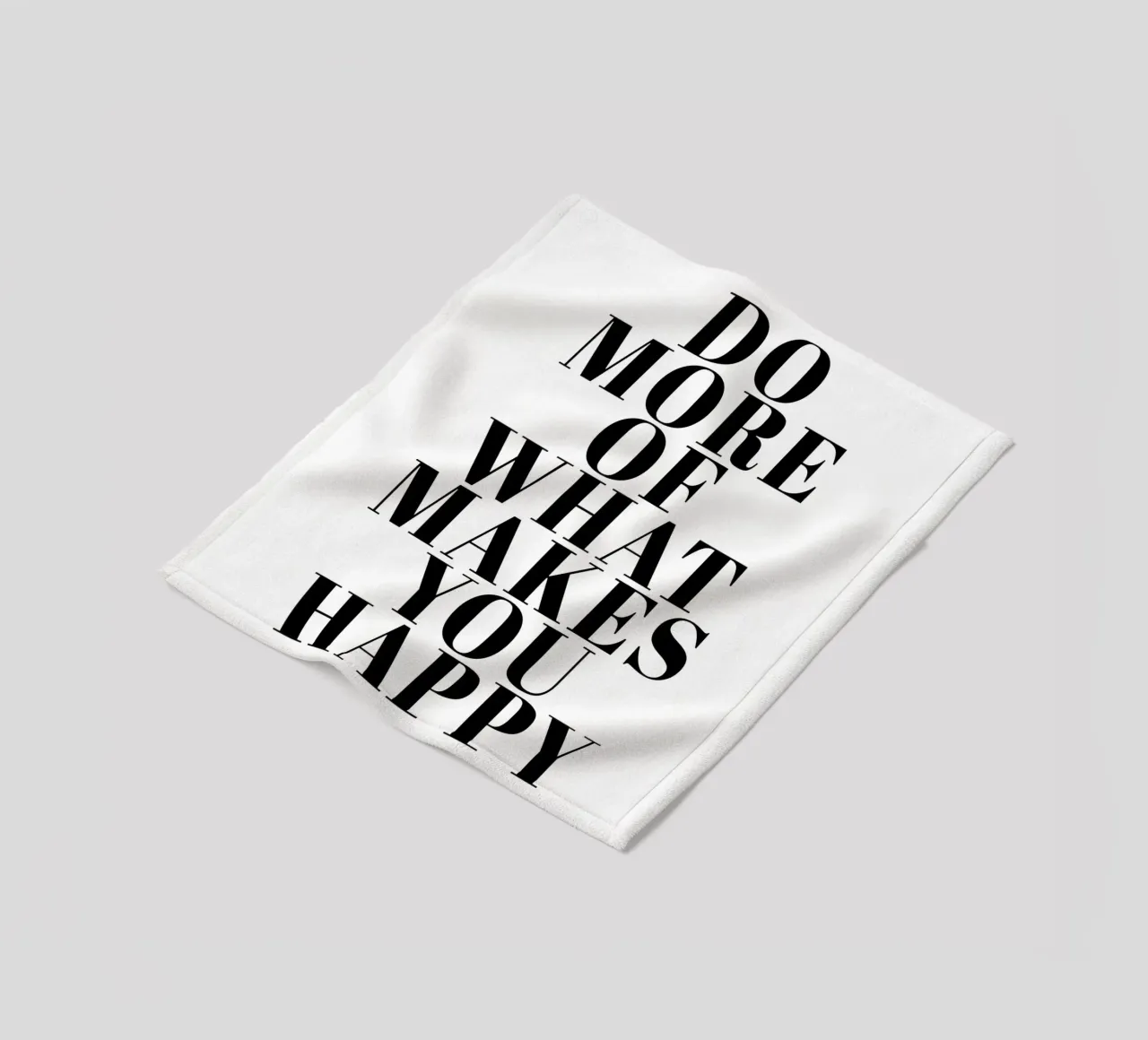 Do More of What Makes You Happy coperta in pile da Typo Designs