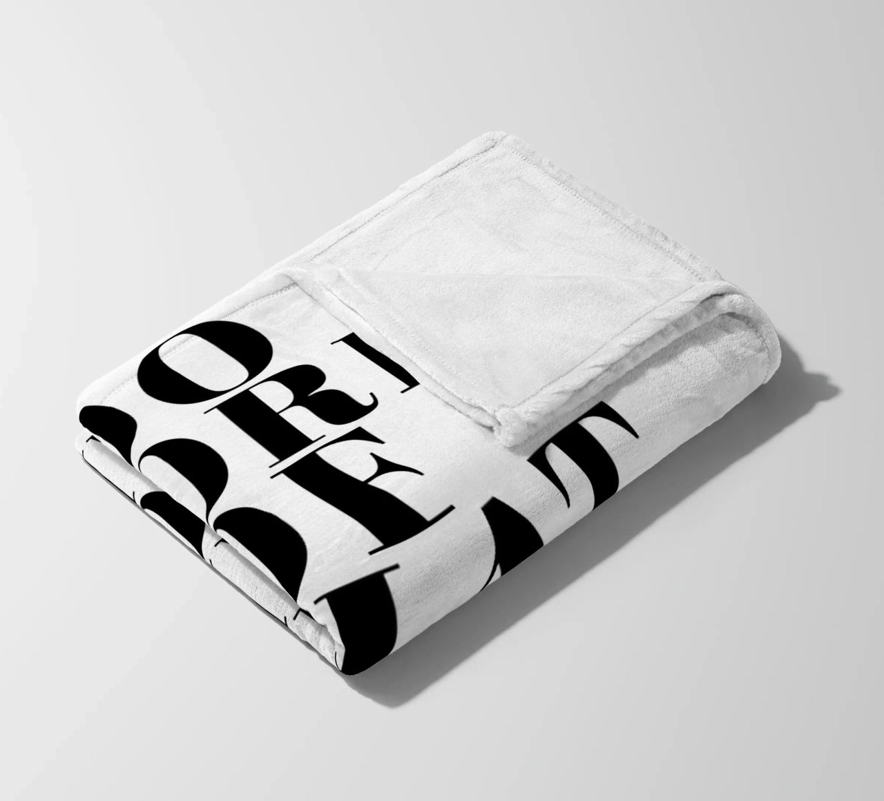 Do More of What Makes You Happy Fleecedecke von Typo Designs