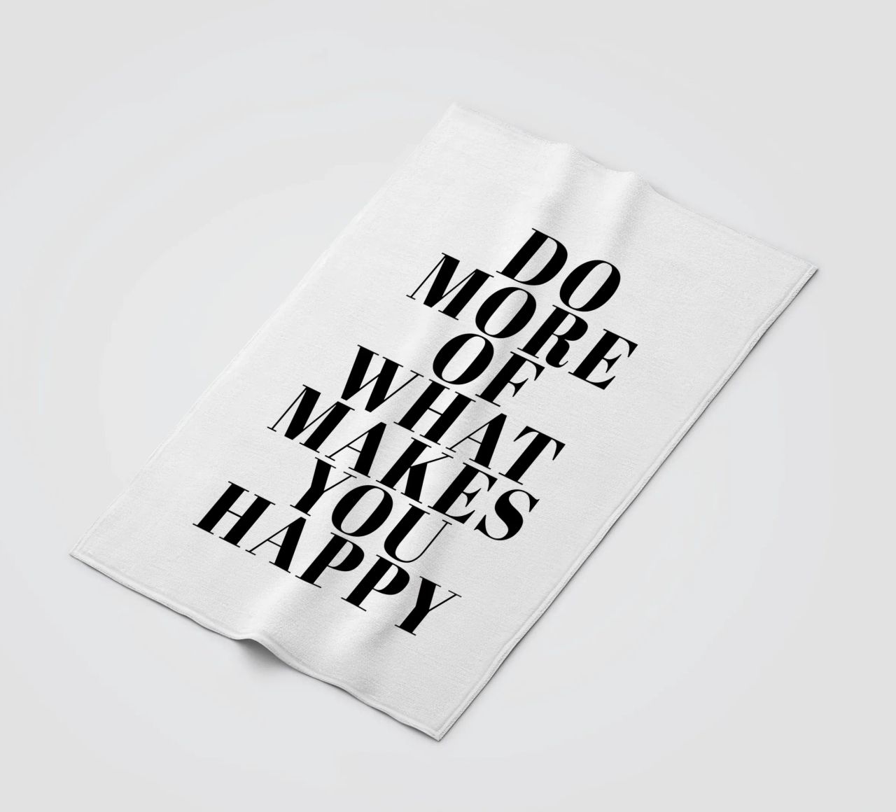 Do More of What Makes You Happy Fleecedecke von Typo Designs