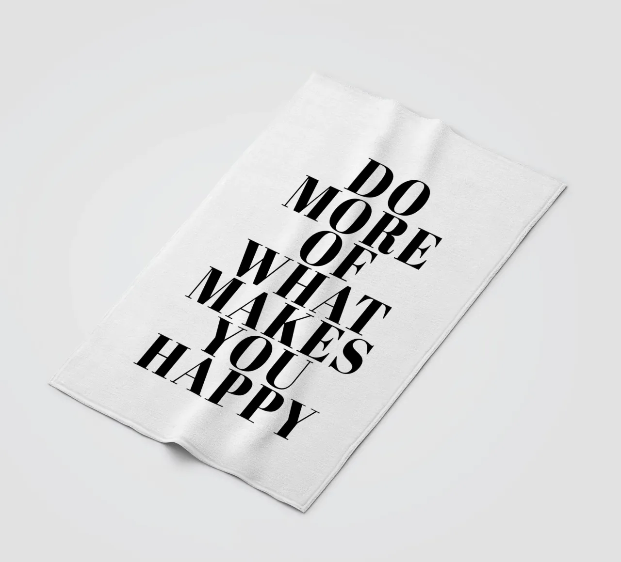 Do More of What Makes You Happy coperta in pile da Typo Designs