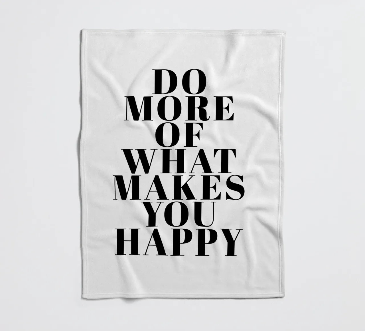 Do More of What Makes You Happy coperta in pile da Typo Designs