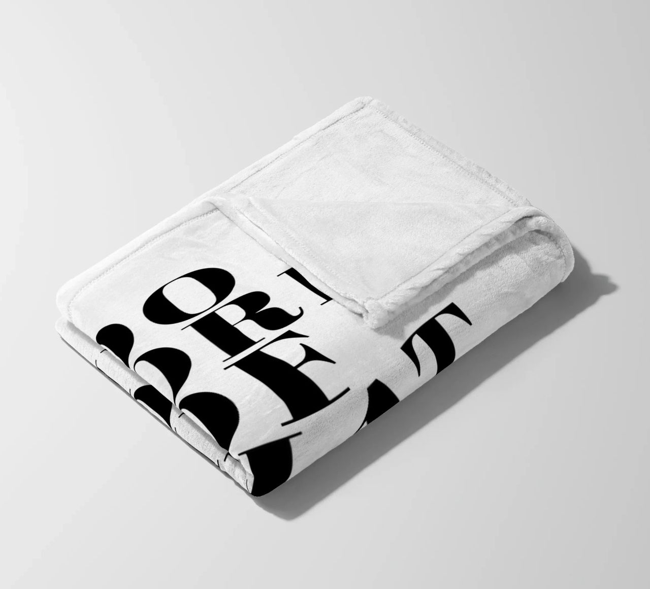 Do More of What Makes You Happy Fleecedecke von Typo Designs