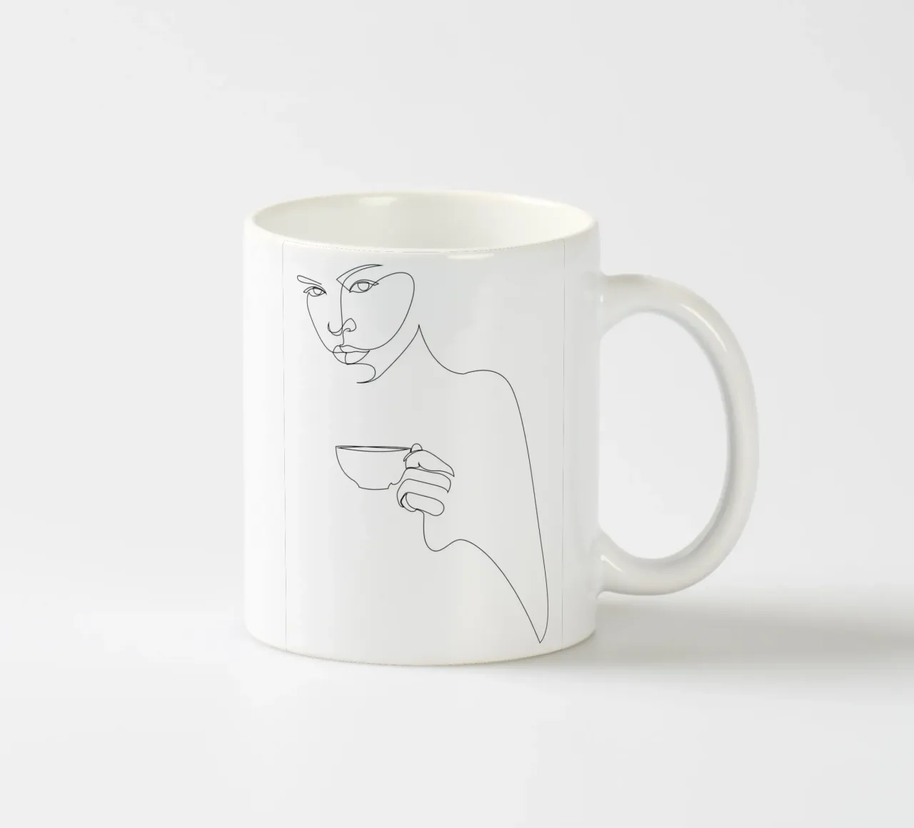 Ragazza del caffè tazza in ceramica da Addillum