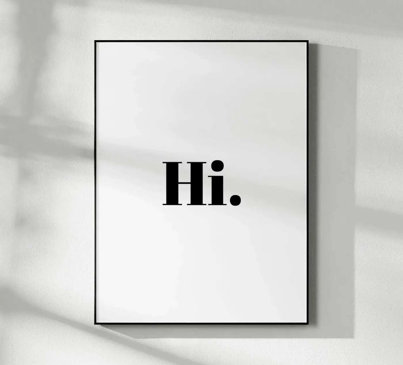 Hi minimalistisch plexiglass da Typo Designs