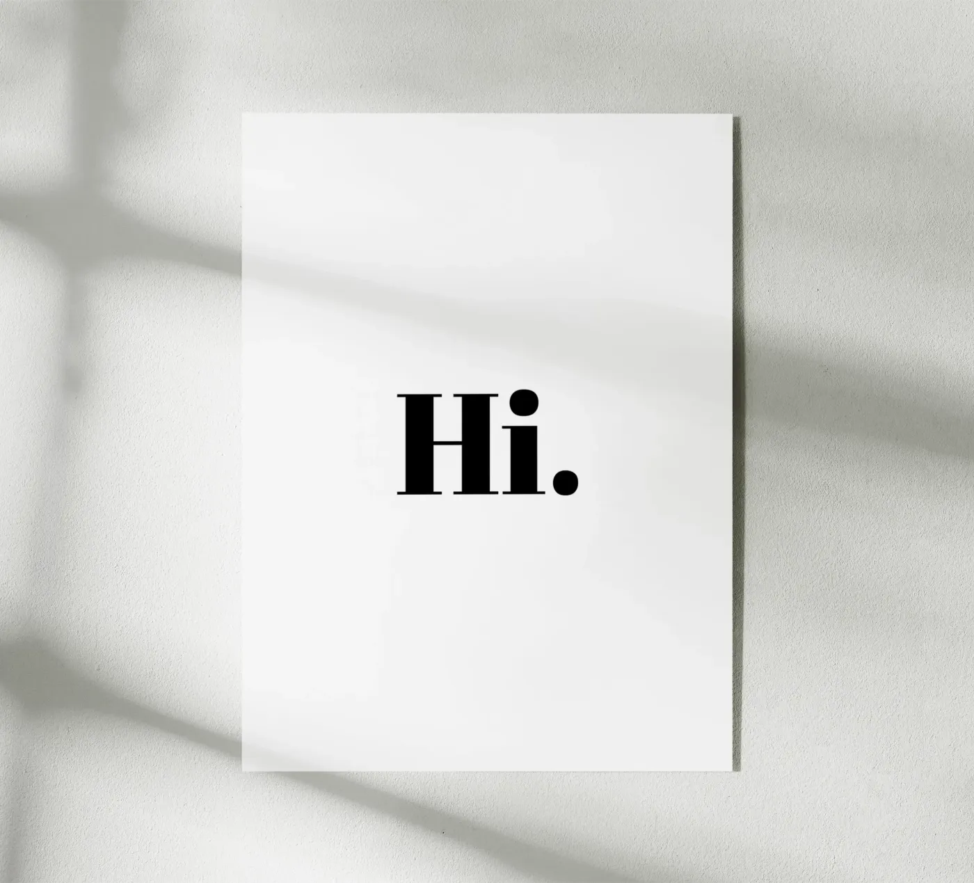 Hi minimalistisch plexiglass da Typo Designs