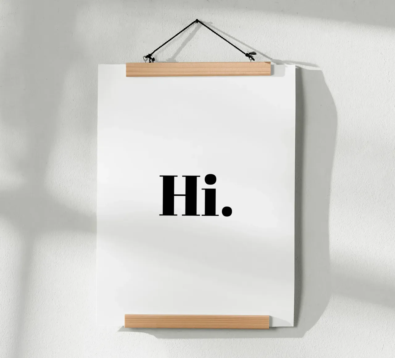 Hi minimalistisch hahnemühle by Typo Designs