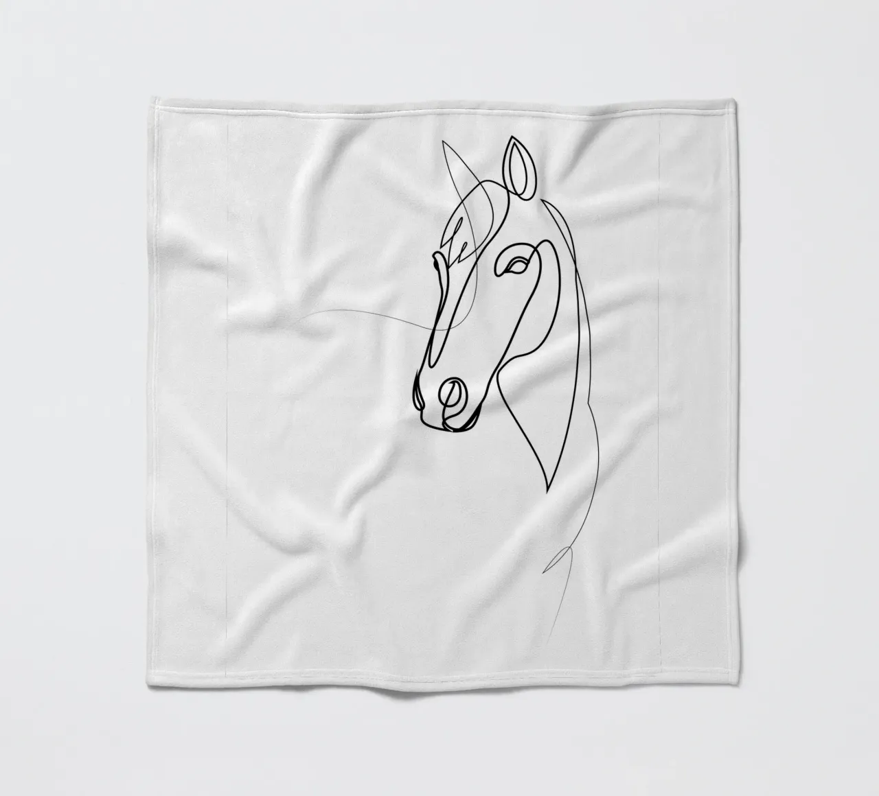 Fiducia - one line horse coperta in pile da Addillum