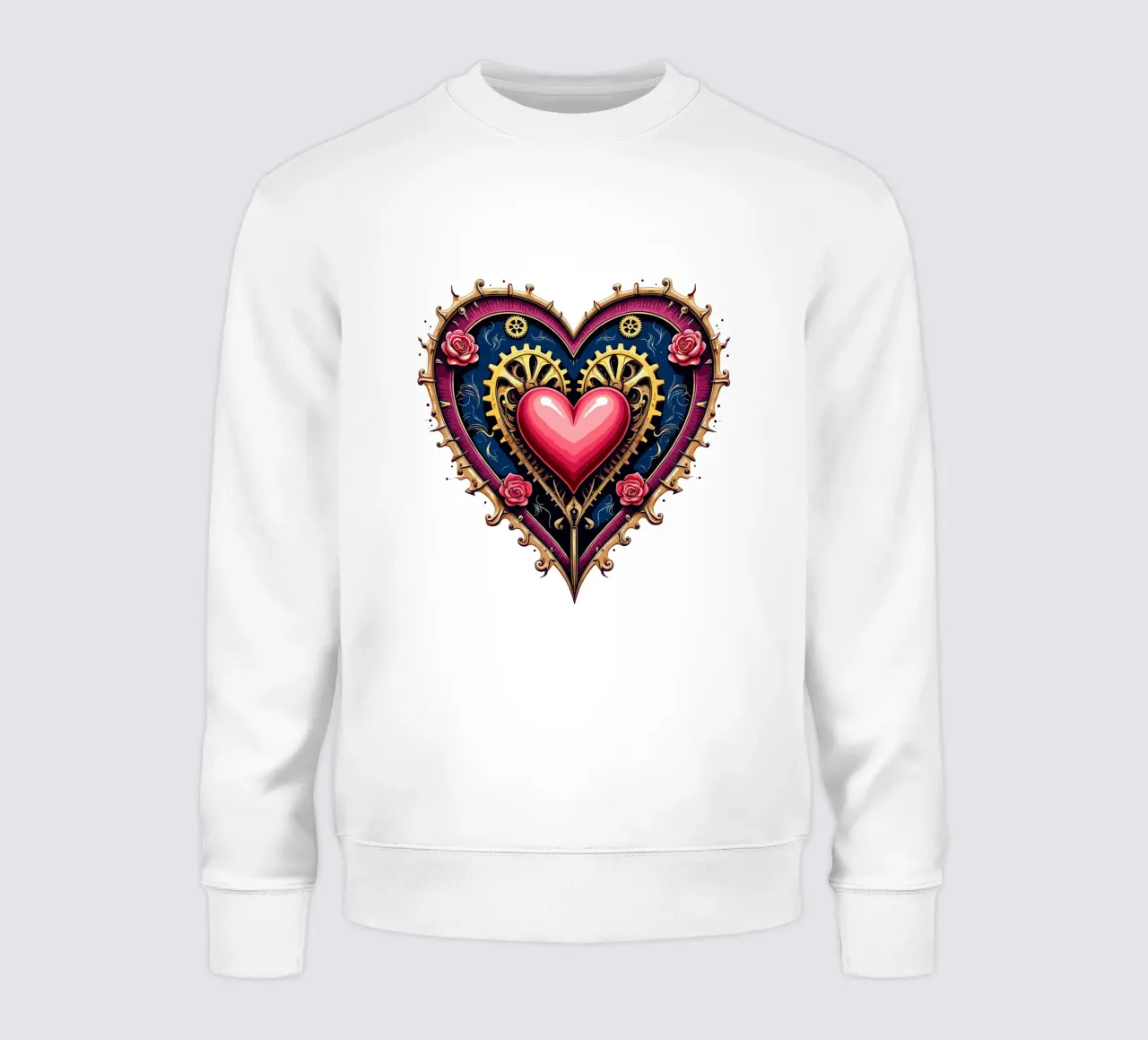 Cuore Steampunk: Ingranaggi d'amore felpa da artdesign1985