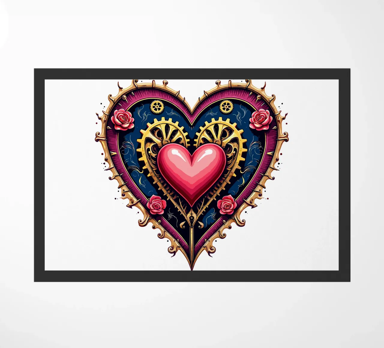 Cuore Steampunk: Ingranaggi d'amore zerbino da artdesign1985