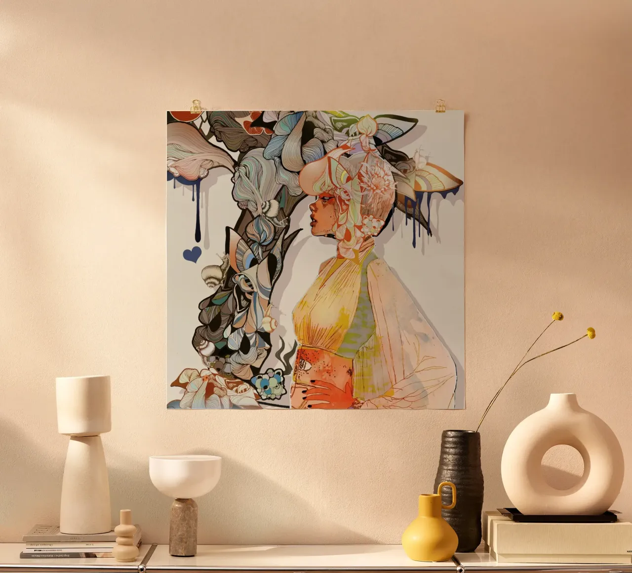 Daphne poster con telaio in alluminio da Giulio Iurissevich