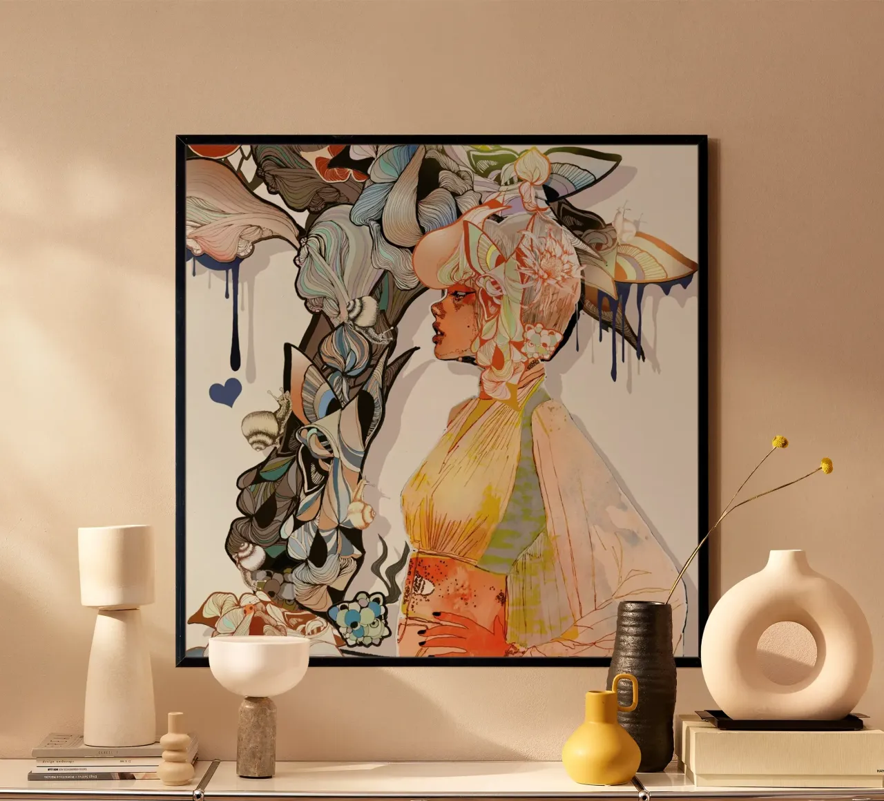 Daphne poster con telaio in alluminio da Giulio Iurissevich