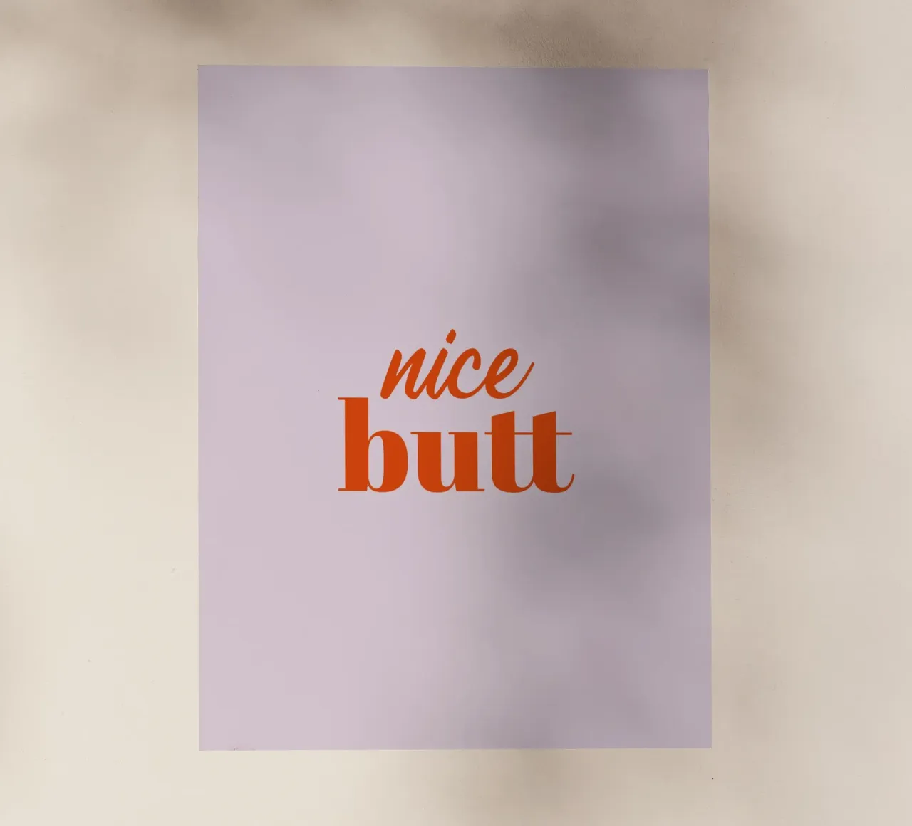 Nice Butt pellicola backlit da Typo Designs