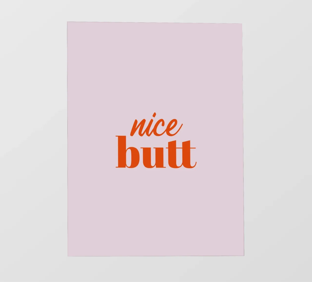 Nice Butt pellicola backlit da Typo Designs