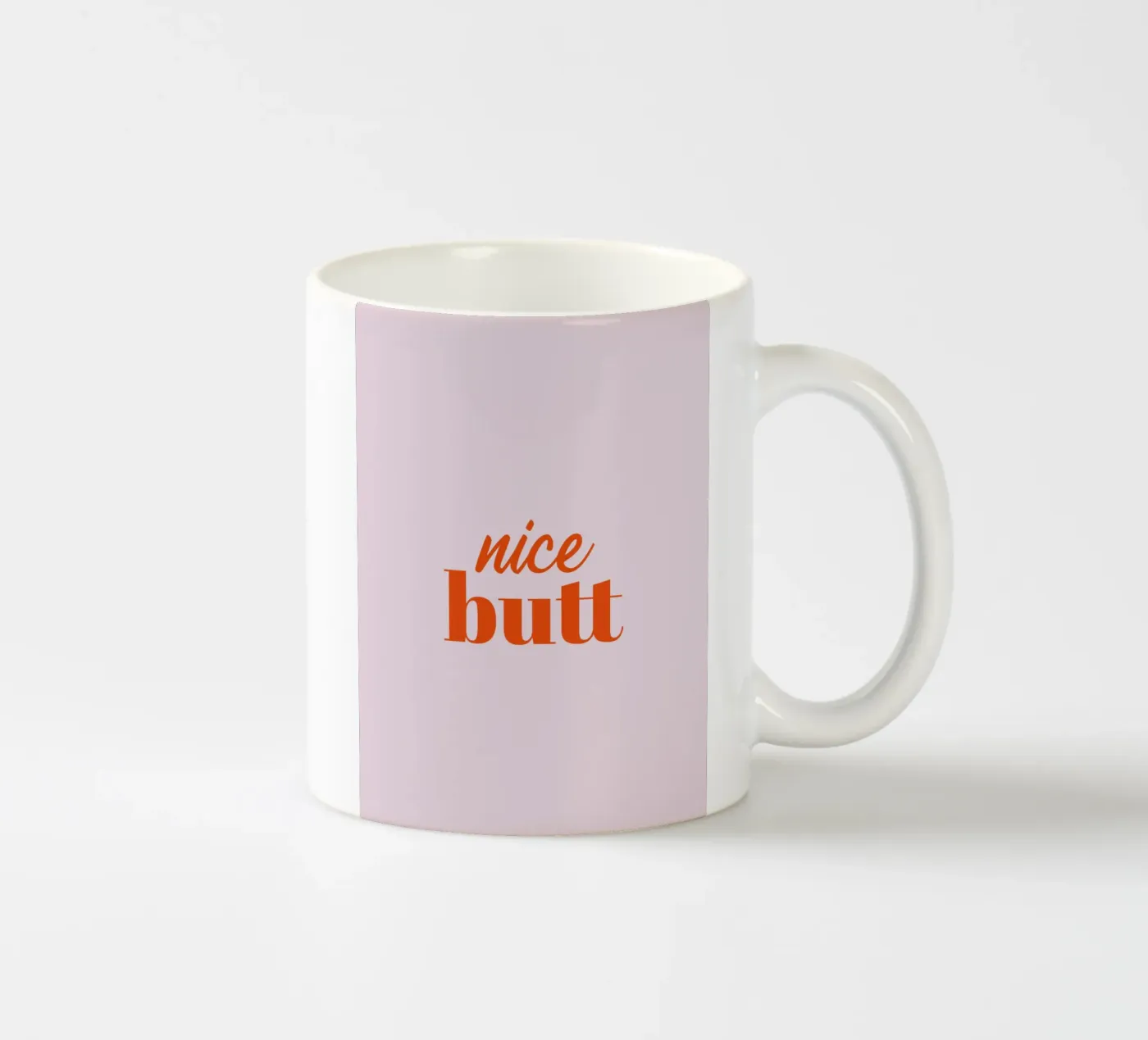 Nice Butt ceramic mug by Typo Designs