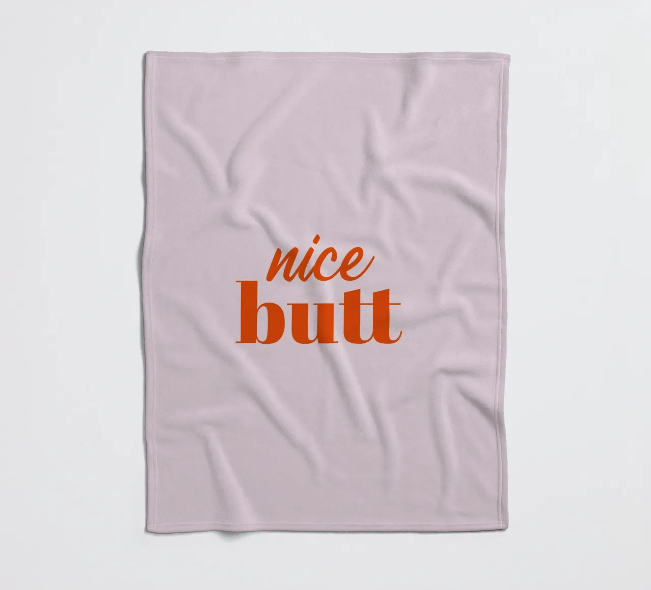 Nice Butt Fleecedecke von Typo Designs