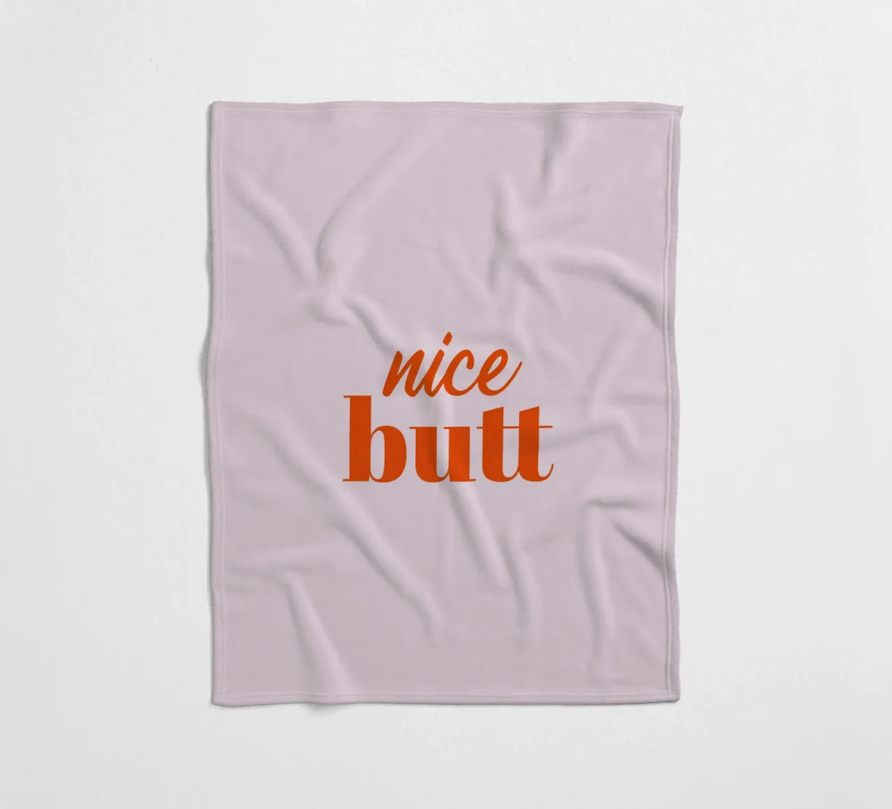 Nice Butt Fleecedecke von Typo Designs
