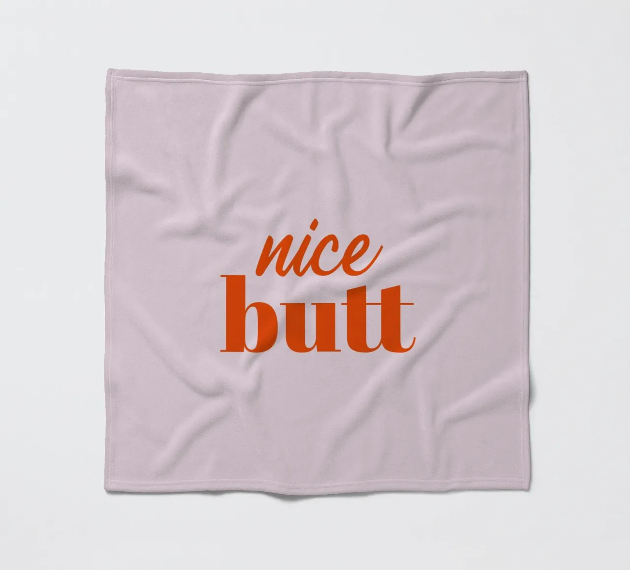 Nice Butt fleece blanket by Typo Designs