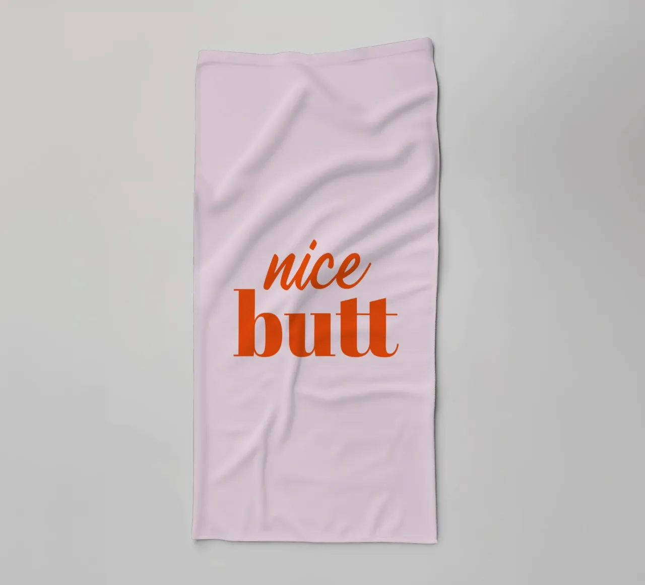 Nice Butt towel by Typo Designs