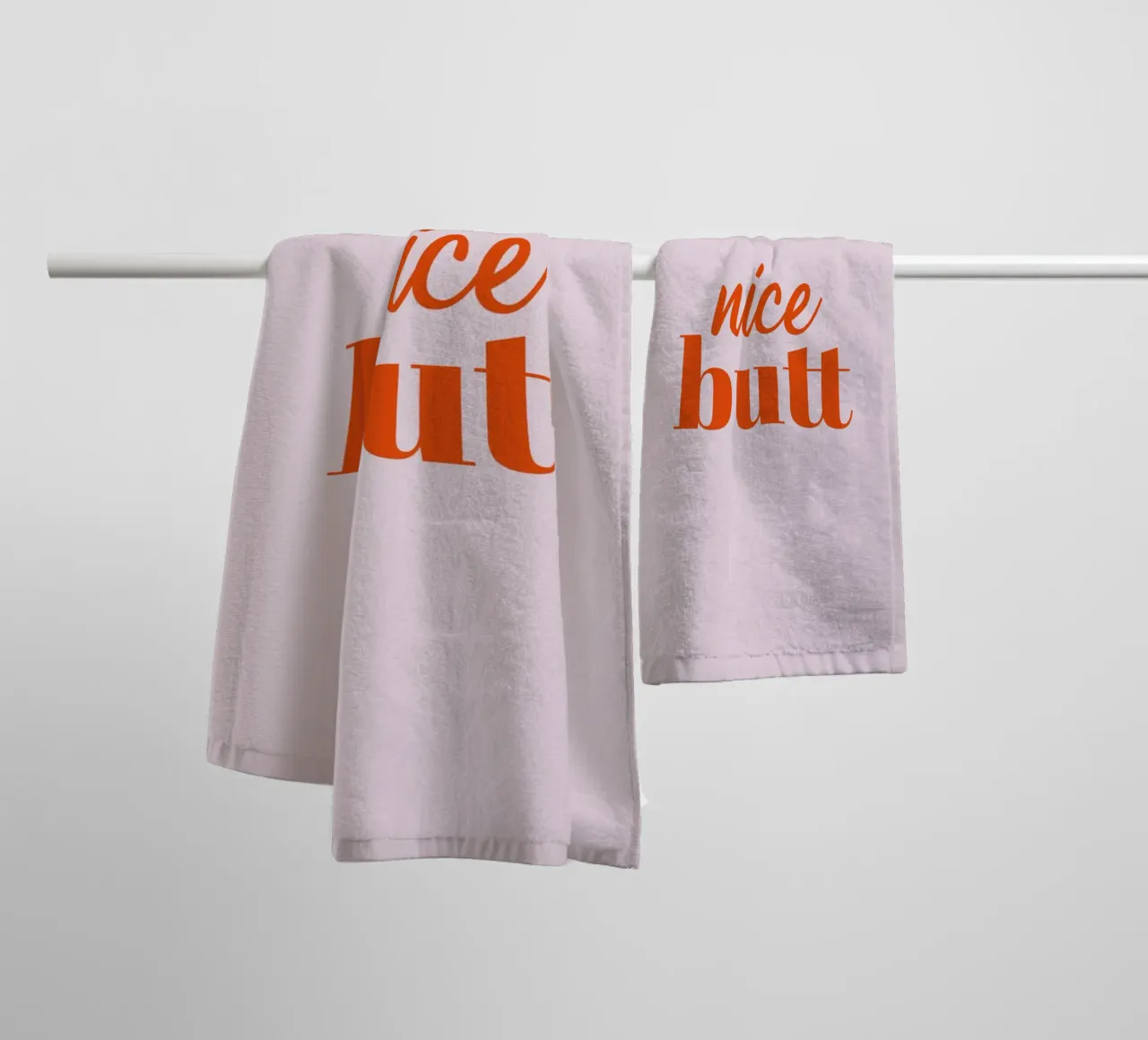 Nice Butt towel by Typo Designs