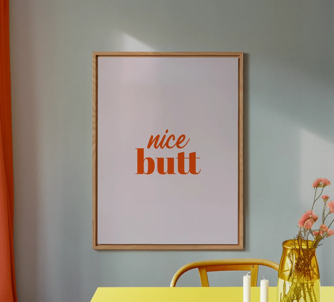 Nice Butt panneau forex de Typo Designs