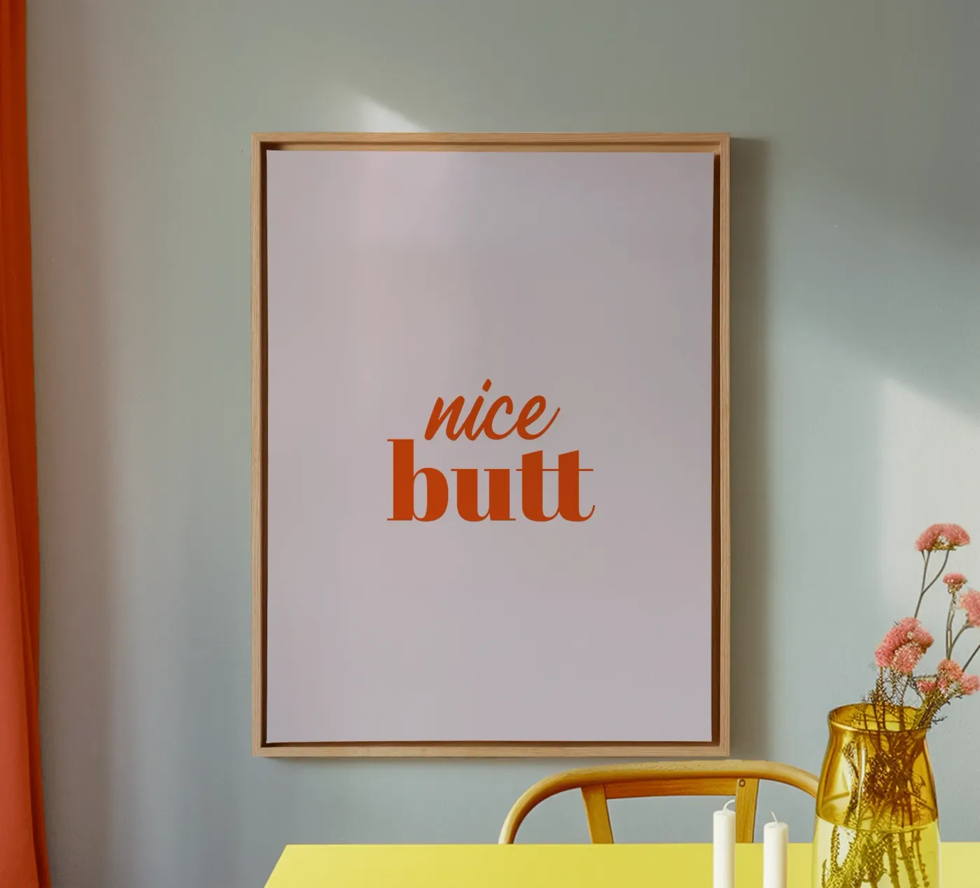 Nice Butt canvas by Typo Designs
