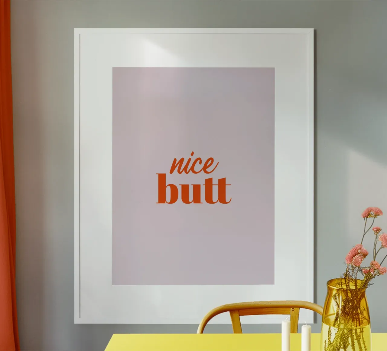 Nice Butt poster da Typo Designs