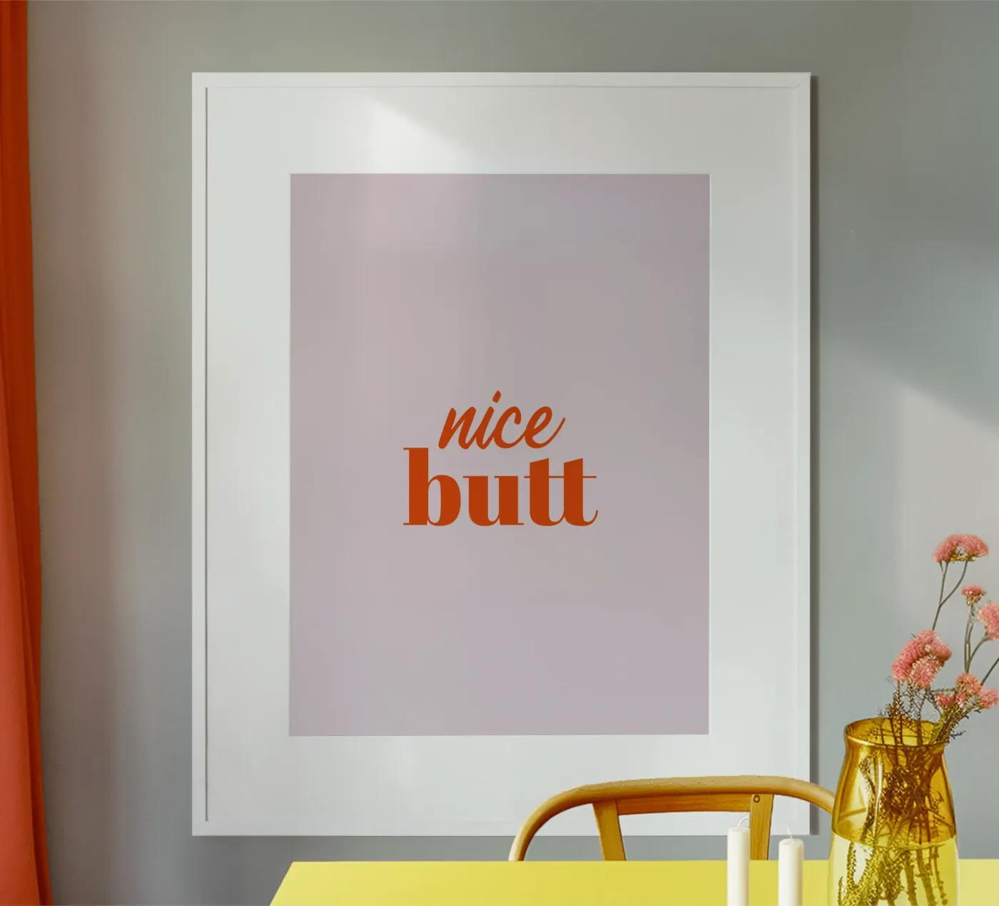 Nice Butt poster da Typo Designs