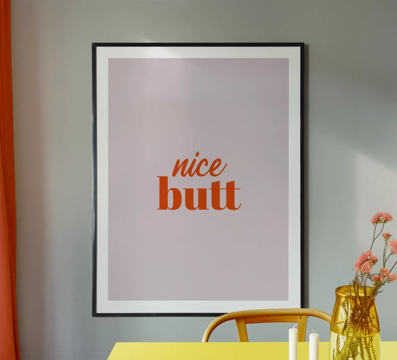 Nice Butt poster da Typo Designs