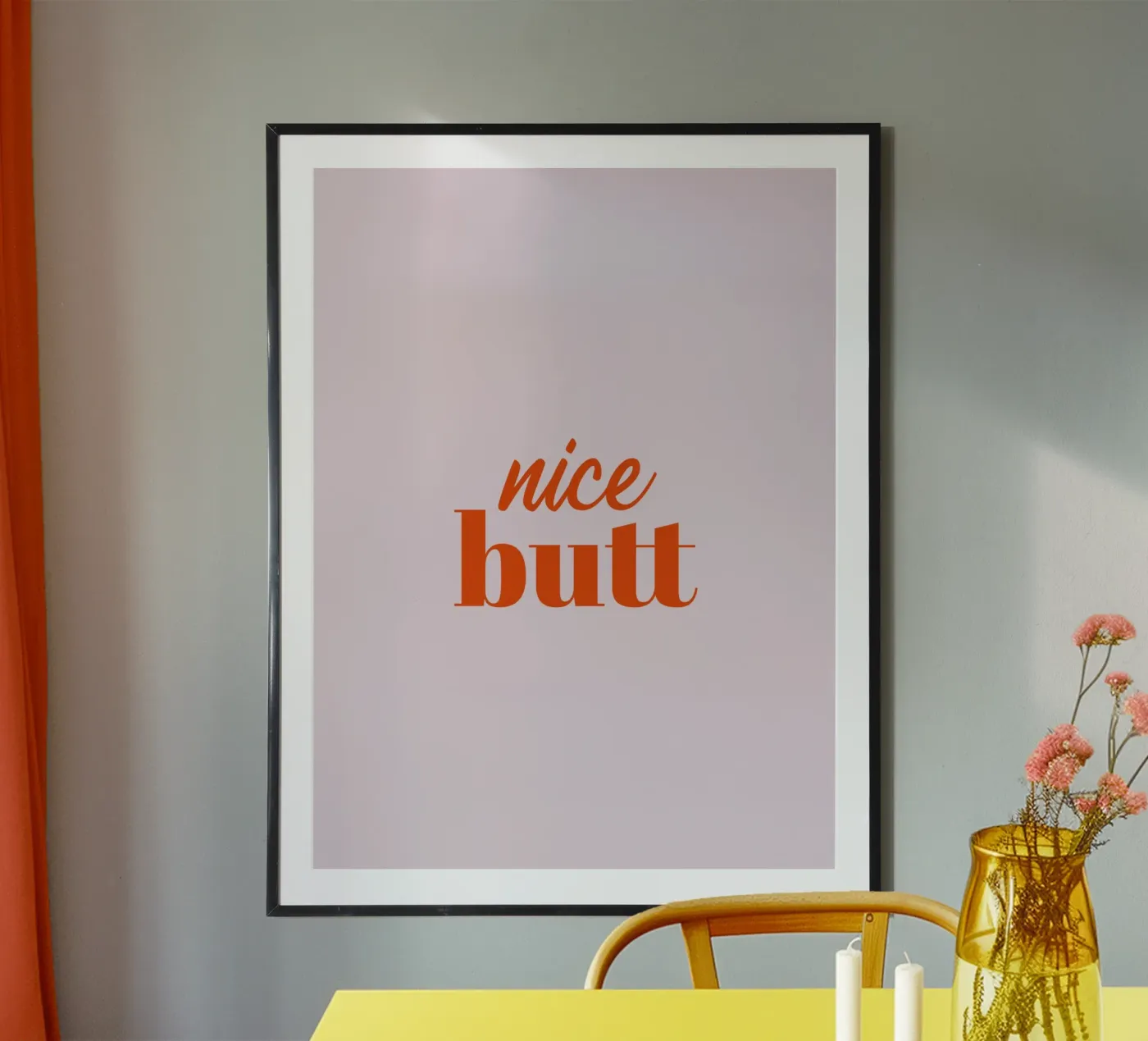 Nice Butt poster da Typo Designs