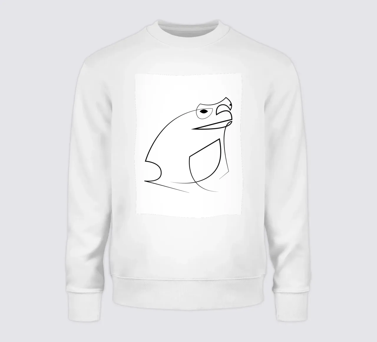 Croak - rospo di una linea felpa da Addillum