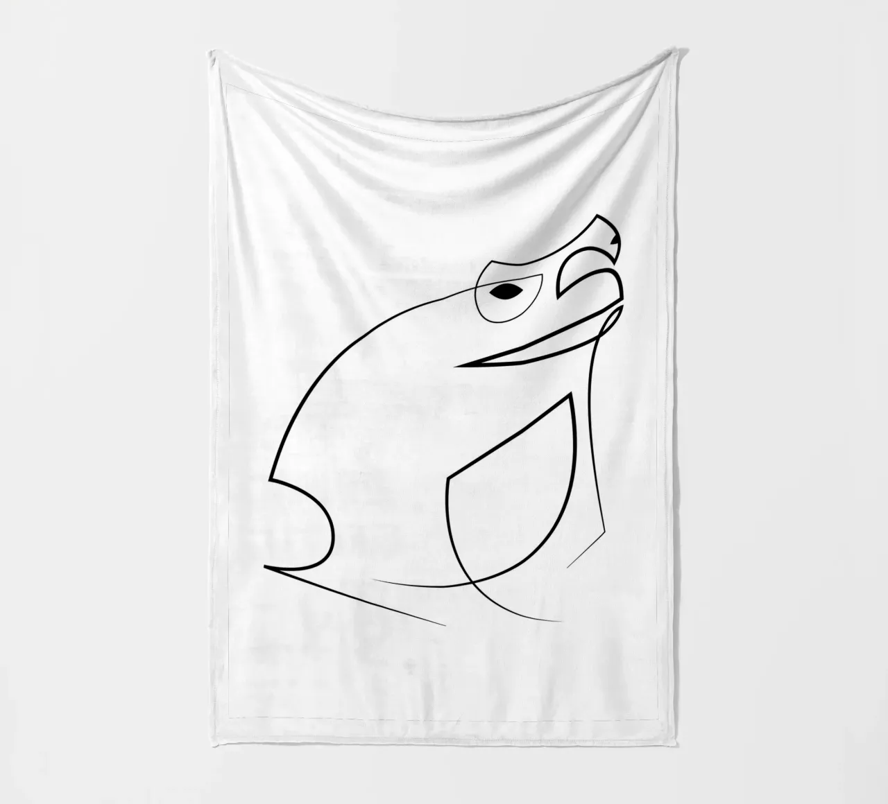 Croak - rospo di una linea coperta in pile da Addillum