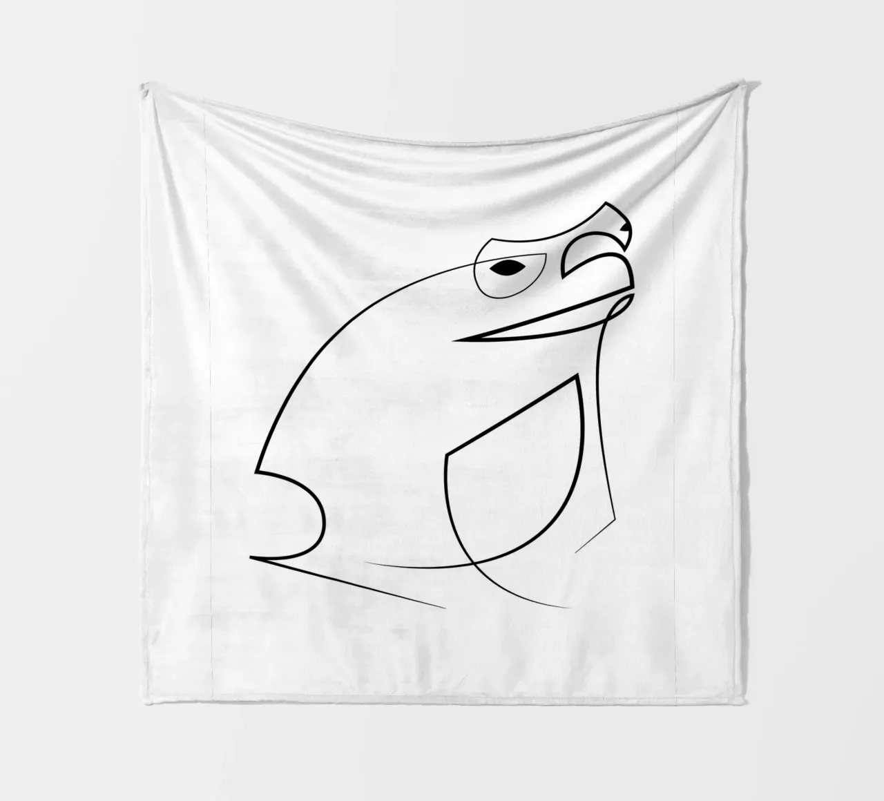 Croak - rospo di una linea coperta in pile da Addillum