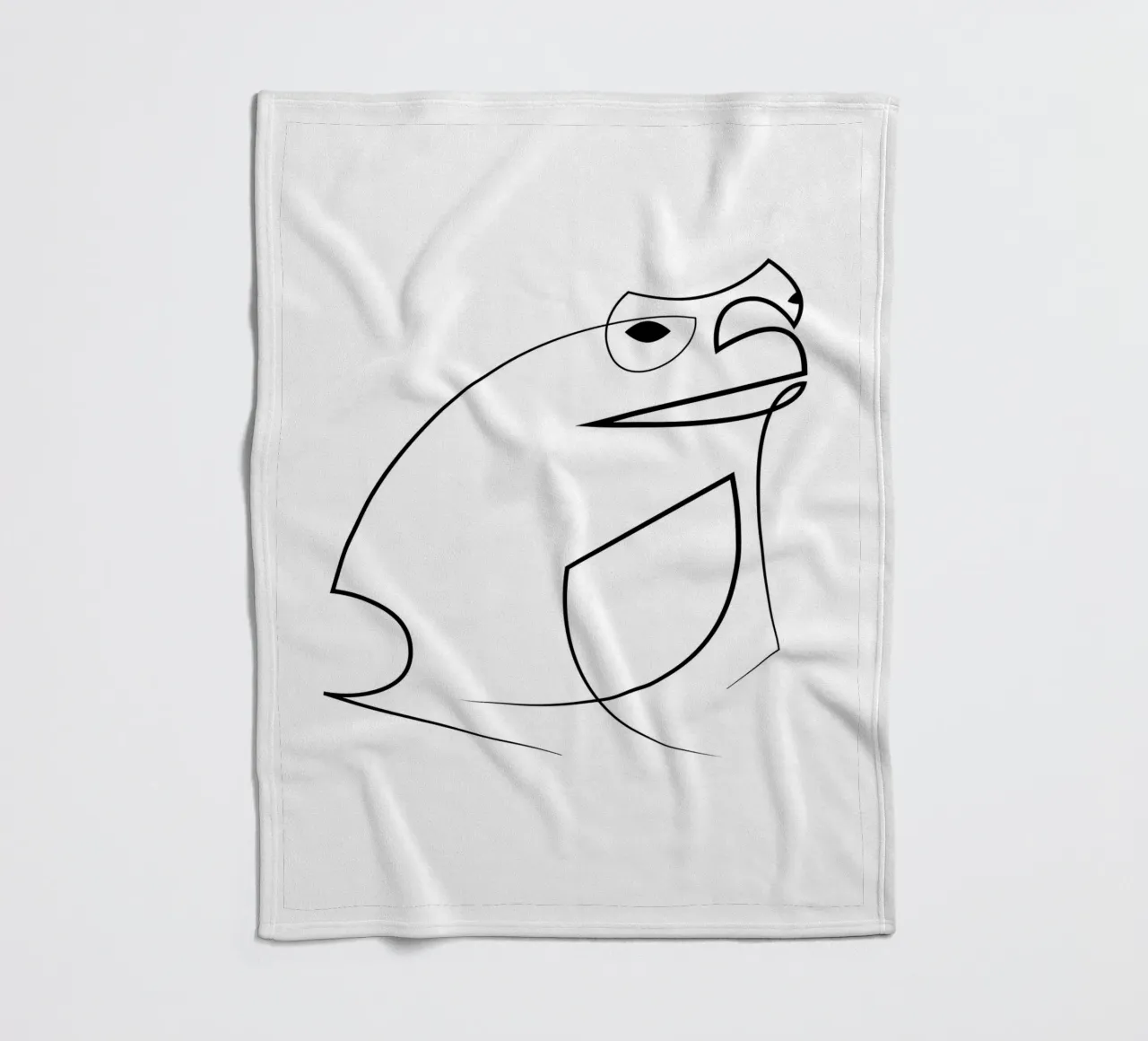 Croak - rospo di una linea coperta in pile da Addillum