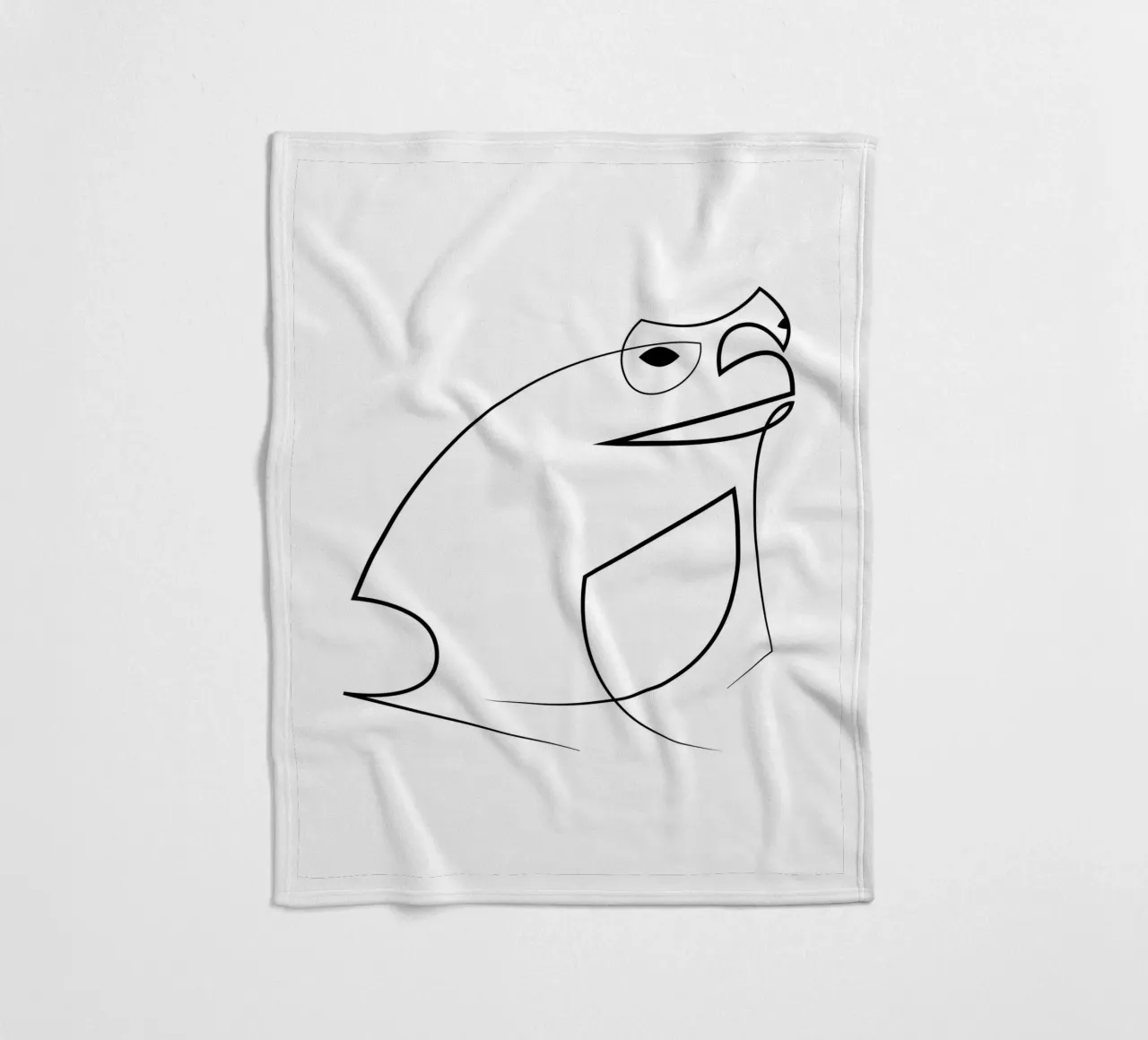 Croak - rospo di una linea coperta in pile da Addillum