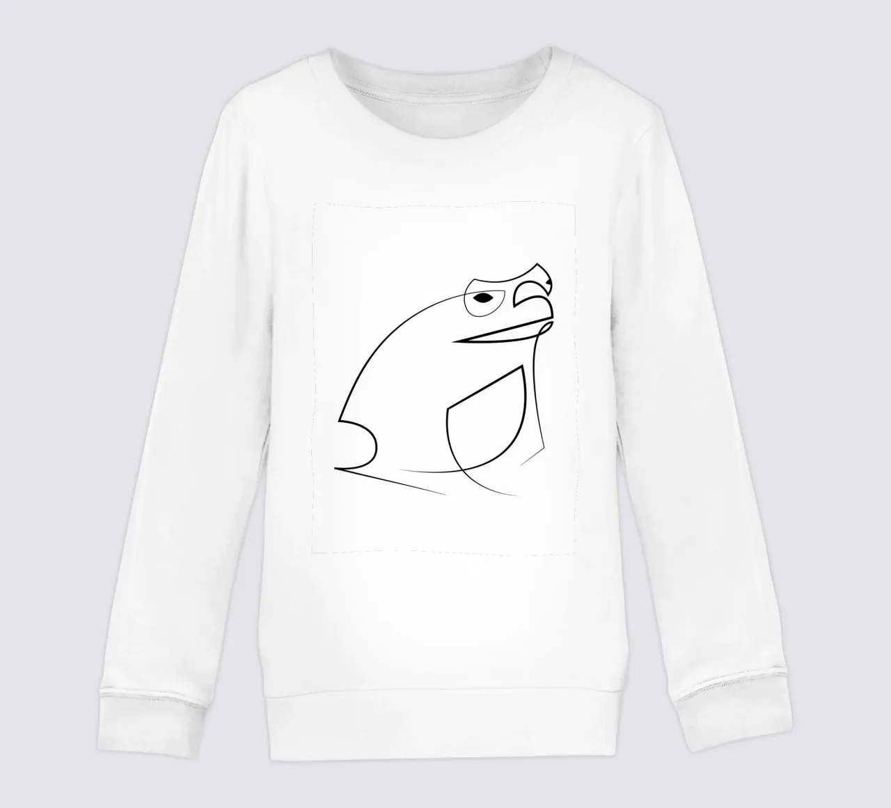 Croak - rospo di una linea felpa bambino da Addillum