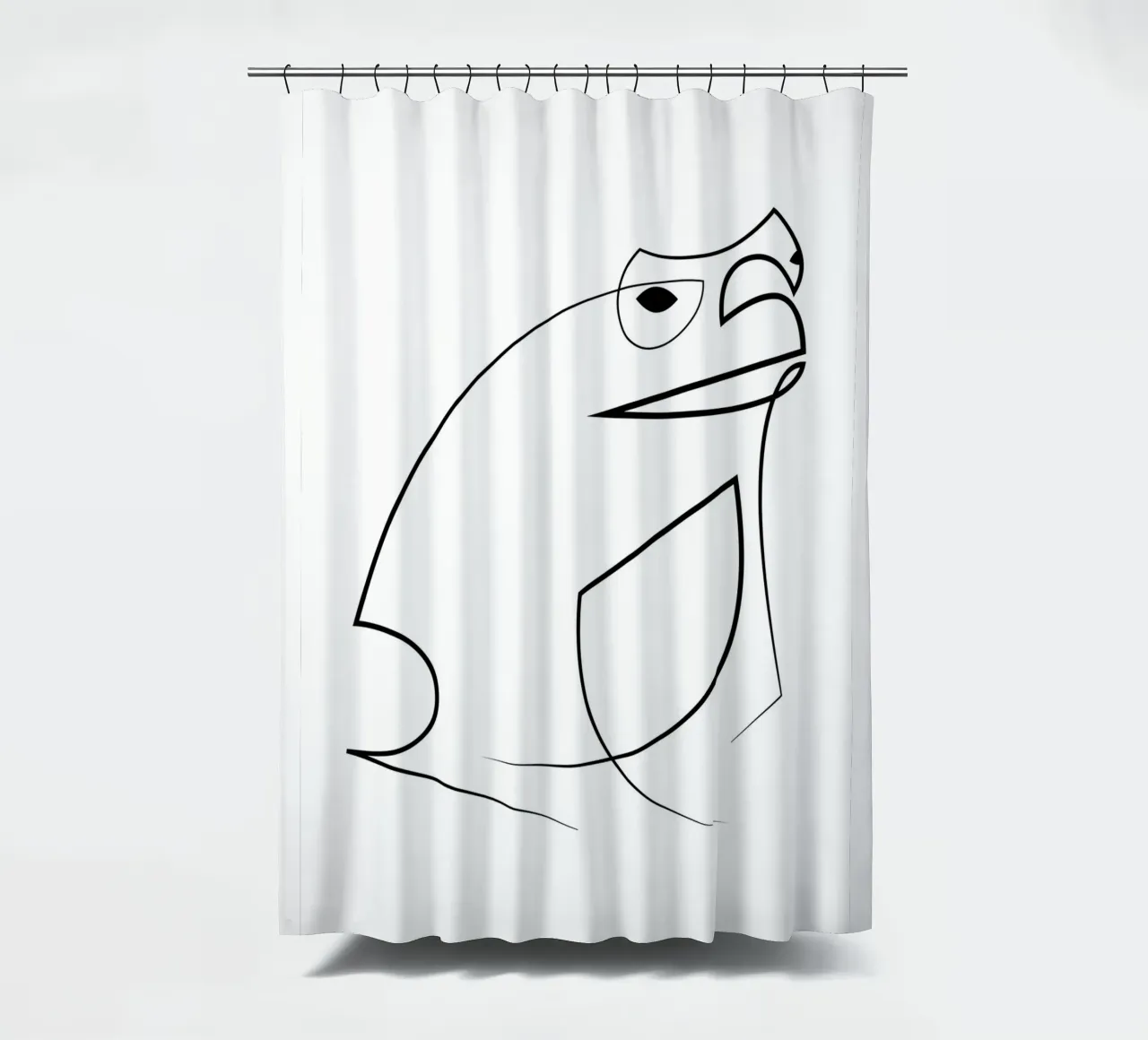 Croak - rospo di una linea tenda da doccia da Addillum