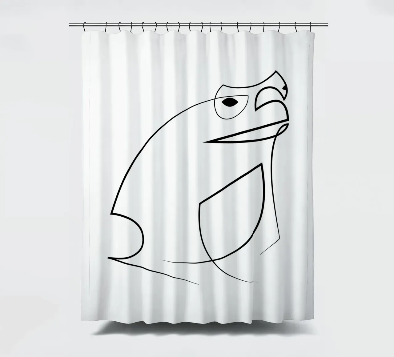 Croak - rospo di una linea tenda da doccia da Addillum