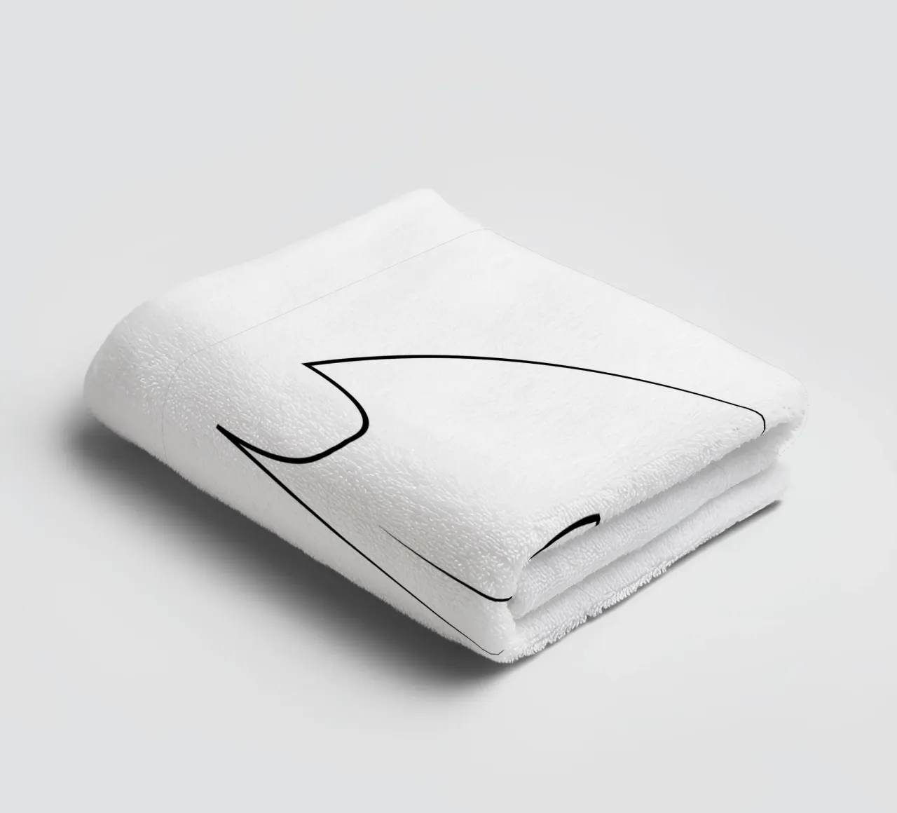Croak - rospo di una linea asciugamano da bagno da Addillum