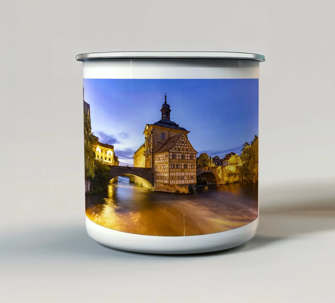 Rathaus Bamberg tazza in smalto da Reisefotografie - Bilder aus aller Welt