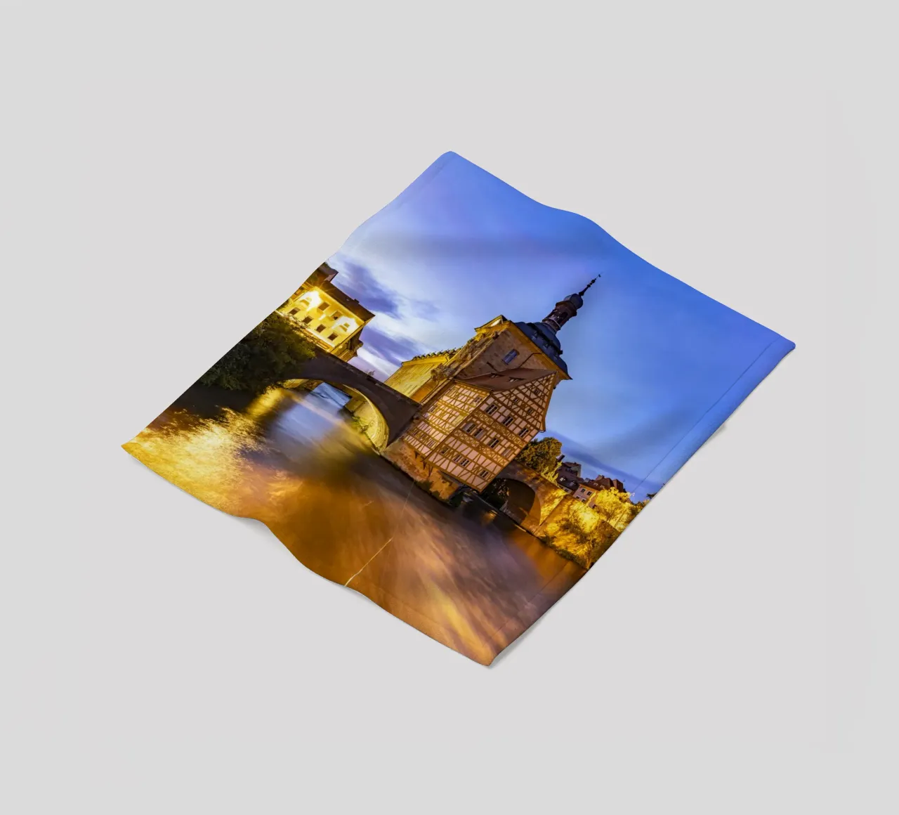 Rathaus Bamberg coperta in pile da Reisefotografie - Bilder aus aller Welt