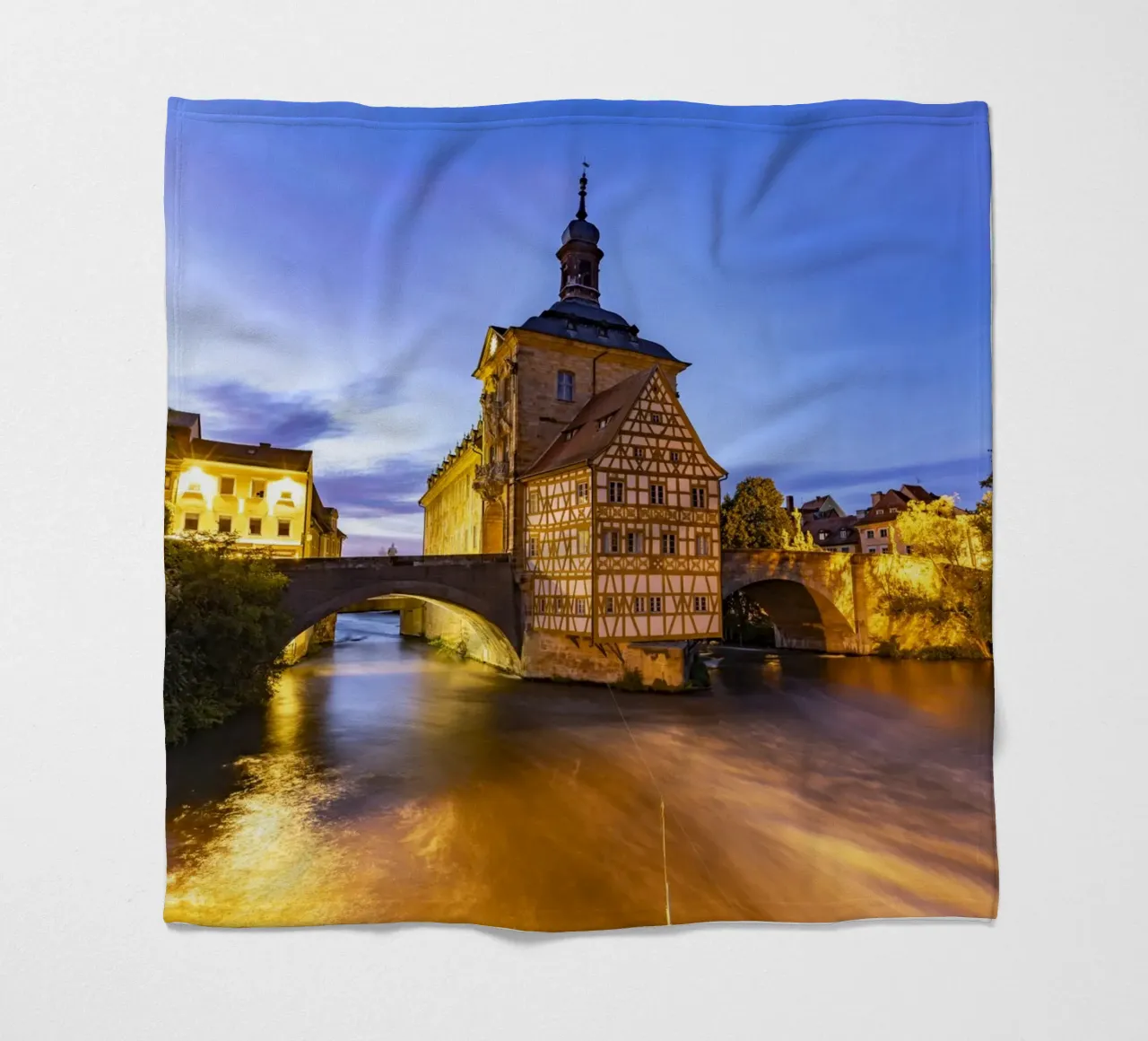 Rathaus Bamberg coperta in pile da Reisefotografie - Bilder aus aller Welt