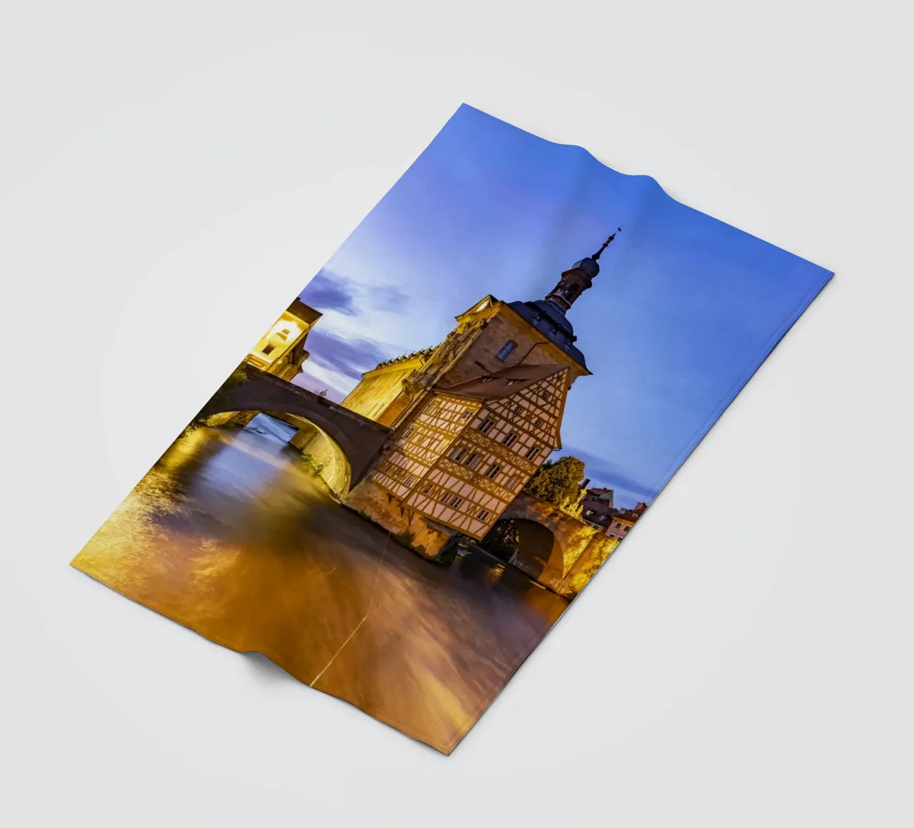 Rathaus Bamberg coperta in pile da Reisefotografie - Bilder aus aller Welt