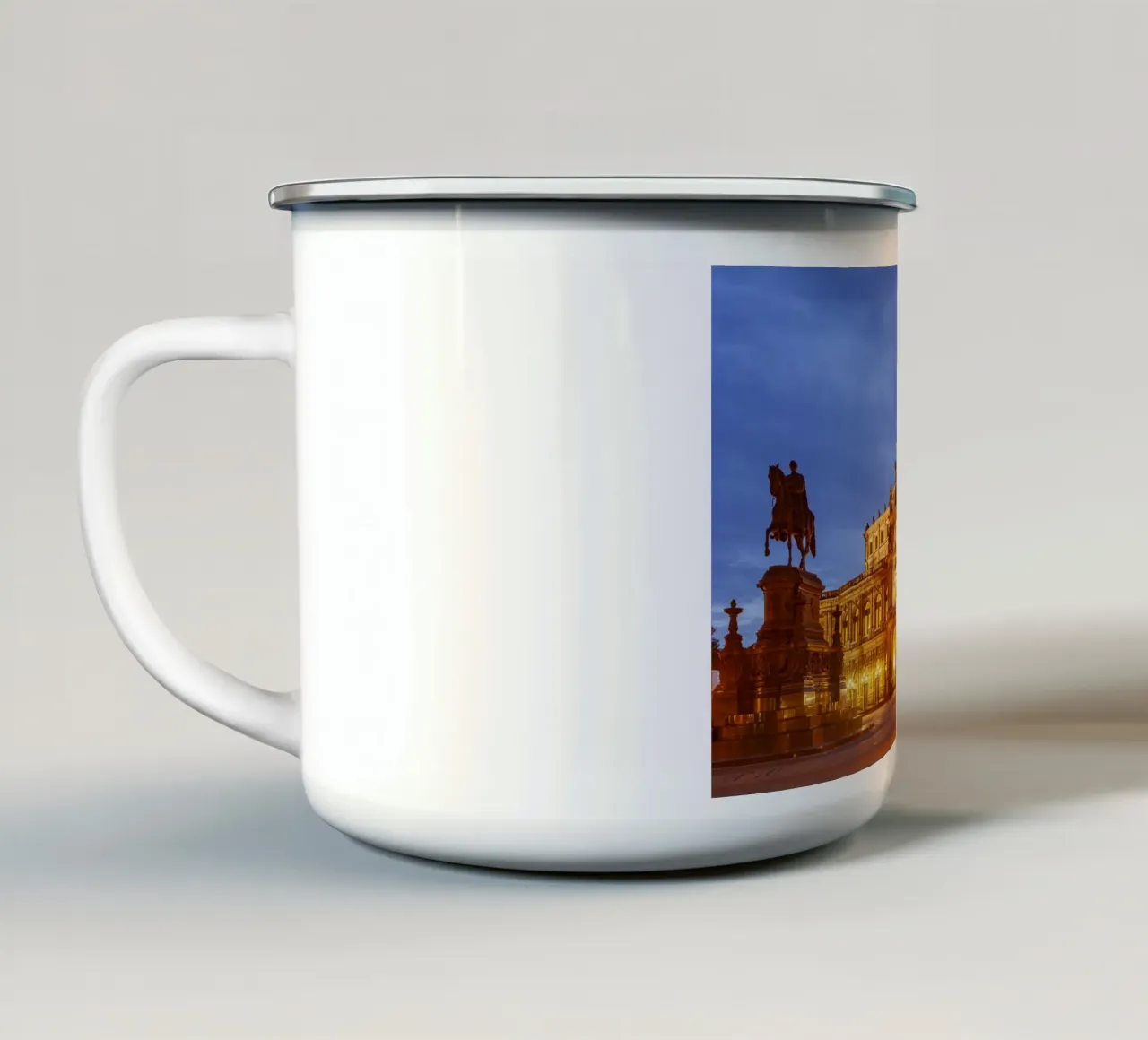 Semperoper bei Nacht, tazza in smalto da Reisefotografie - Bilder aus aller Welt