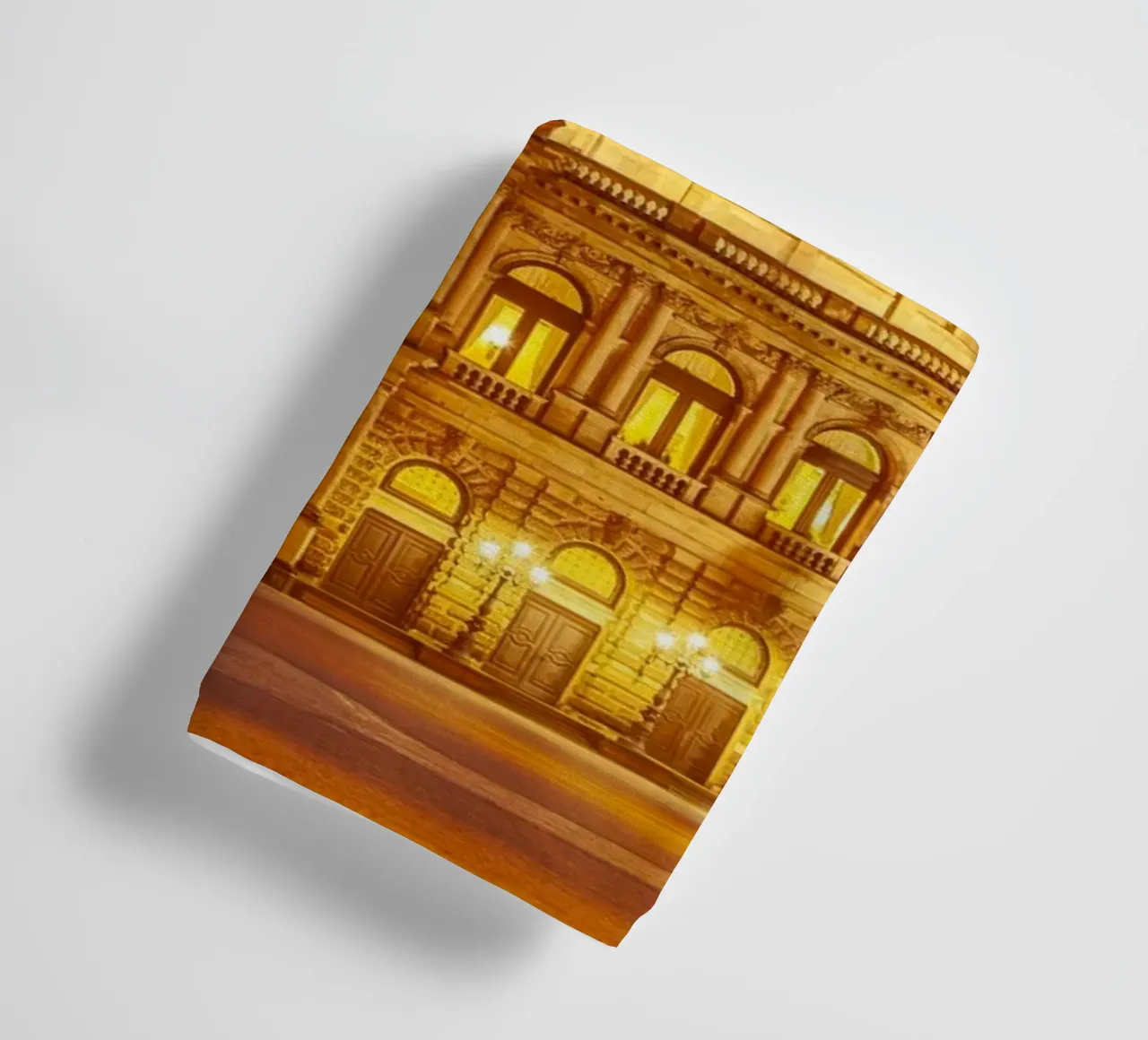 Semperoper bei Nacht, asciugamano da bagno da Reisefotografie - Bilder aus aller Welt