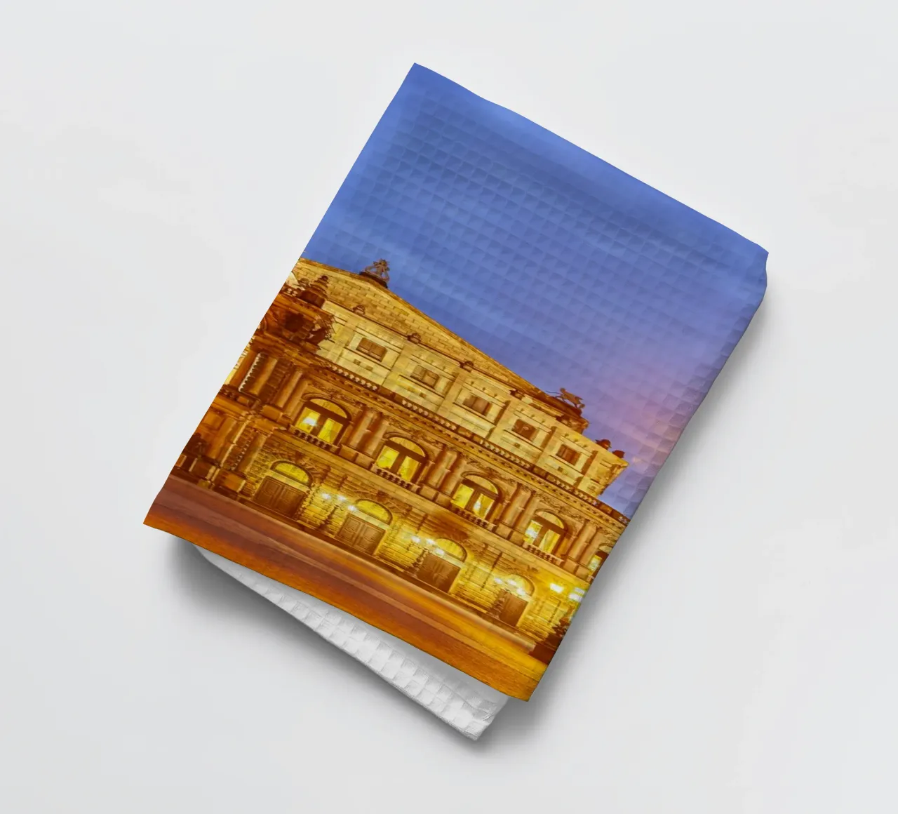 Semperoper bei Nacht, canovaccio da cucina da Reisefotografie - Bilder aus aller Welt